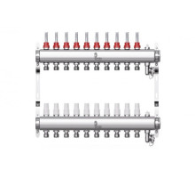 Коллектор нерж. Wester W902 1-3/4 в сборе с расходомерами на 10 выходов