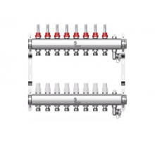 Коллектор нерж. Wester W902 1-3/4 в сборе с расходомерами на 8 выходов