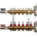 Распределительный коллектор Stout из латуни с расходомерами 6 вых. (SMB-0473-000006)